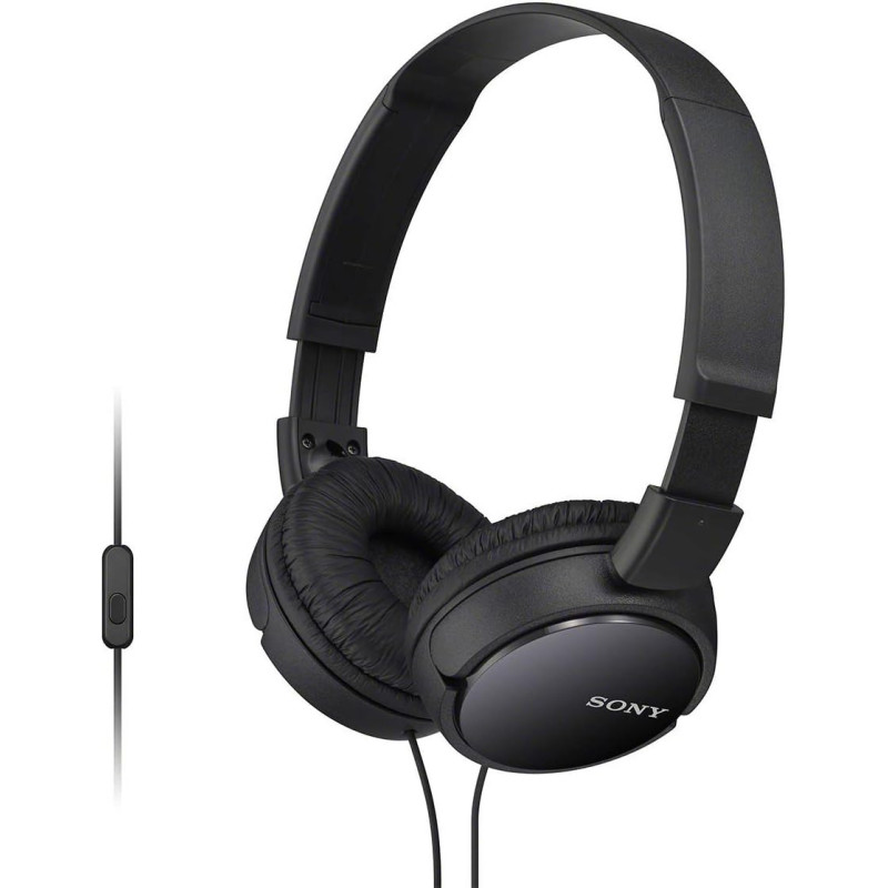 SONY Sound Monitoring Over The Ear Headset (Black, MDRZX110AP)