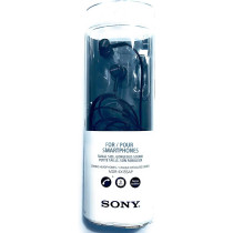 SONY MDREX155AP In-Ear Earbud Headphones/Headset With Mic For Phone Call, Black (MDR-EX155AP/B)