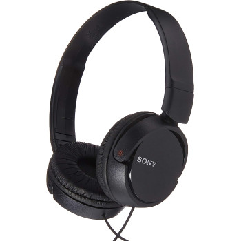 SONY MDR-Zx110AP Extra Bass Smartphone On-Ear Headphones, Headset And Mic (Black)