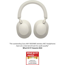 SONY WH 1000XM5 Noise Cancelling Wireless Headphones 30 Hours Battery Life Over-Ear Style Optimised For Alexa And The Google Assistant With Built In Mic For Phone Calls Silver, One Size