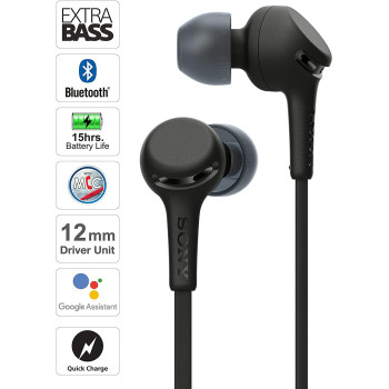 SONY WI-XB400 Wireless In-Ear Extra Bass Headset/Headphones With Mic For Phone Call, Black