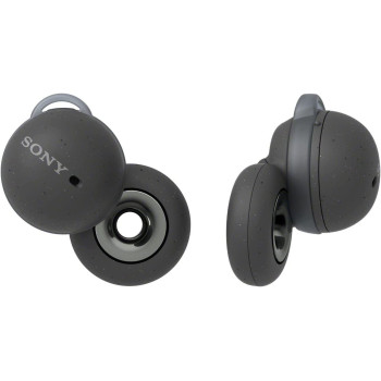 SONY LinkBuds - New Concept Open Ring Design Allows Conversations Without Removing Earbuds And To Stay Safe While Running - Grey Headphone