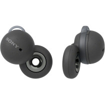 SONY LinkBuds - New Concept Open Ring Design Allows Conversations Without Removing Earbuds And To Stay Safe While Running - Grey Headphone