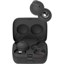 SONY LinkBuds - New Concept Open Ring Design Allows Conversations Without Removing Earbuds And To Stay Safe While Running - Grey Headphone