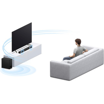 SONY HT-S350 2.1Ch Dolby Digital Soundbar For TV With Wireless Subwoofer, 2.1Ch Home Theatre System(320w, Bluetooth & HDMI Connectivity,Wireless Connectivity With TV, S-Force Surround Sound)