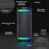 Sony SRS-XP700 Powerful Bluetooth Party Speaker With Omni Directional Party Sound Lighting And 25 Hrs Battery Life