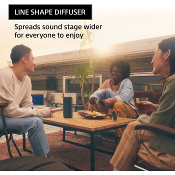 SONY SRSXE300/H SRS-XE300 X-Series Wireless Portable-Bluetooth-Speaker, IP67 Waterproof, Dustproof And Shockproof With 24 Hour Battery, Light Grey- New