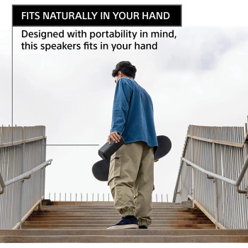 SONY SRSXE300/H SRS-XE300 X-Series Wireless Portable-Bluetooth-Speaker, IP67 Waterproof, Dustproof And Shockproof With 24 Hour Battery, Light Grey- New