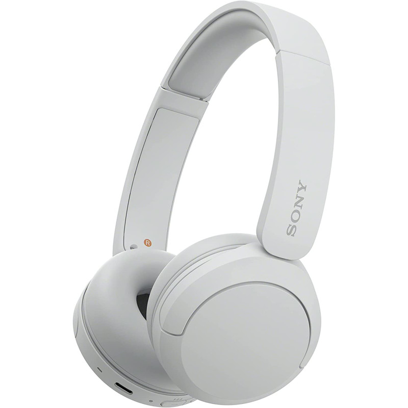 SONY WH-CH520 Wireless Bluetooth Headphones - Up To 50 Hours Battery Life With Quick Charge, On-Ear Style - White