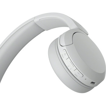 SONY WH-CH520 Wireless Bluetooth Headphones - Up To 50 Hours Battery Life With Quick Charge, On-Ear Style - White