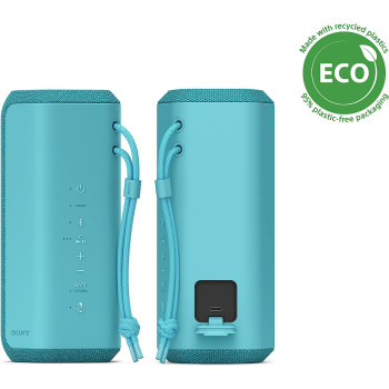 SONY SRS-XE200 - Portable Wireless Bluetooth Speaker With Wide Sound And Strap - Waterproof, Shockproof, 16 Hours Battery Life And Quick Charging - Blue