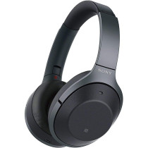 SONY Noise Cancelling Headphones WH1000XM2: Over Ear Wireless Bluetooth Headphones With Microphone - Hi Res Audio and Active Sound Cancellation - Black (2017 model)