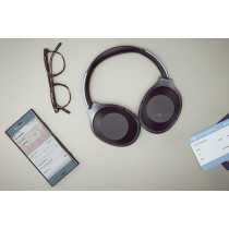 SONY Noise Cancelling Headphones WH1000XM2: Over Ear Wireless Bluetooth Headphones With Microphone - Hi Res Audio and Active Sound Cancellation - Black (2017 model)