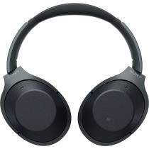 SONY Noise Cancelling Headphones WH1000XM2: Over Ear Wireless Bluetooth Headphones With Microphone - Hi Res Audio and Active Sound Cancellation - Black (2017 model)