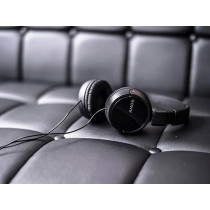 SONY MDR-ZX110AP Extra Bass Wired Headphones With Mic, Smartphone Headset For iPhone & Android With in-Line Remote & Microphone, Neodymium Magnets & 30mm Drivers, Black (Certified Refurbished)