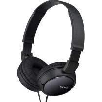 SONY MDR-ZX110AP Extra Bass Wired Headphones With Mic, Smartphone Headset For iPhone & Android With in-Line Remote & Microphone, Neodymium Magnets & 30mm Drivers, Black (Certified Refurbished)