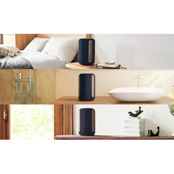 SONY SRS-RA3000 Bluetooth Premium Speaker, Room Filling Sound, 360 Reality Audio, Wi-Fi, Moisture-proof, Compatible With Alexa, Black
