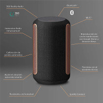 SONY SRS-RA3000 Bluetooth Premium Speaker, Room Filling Sound, 360 Reality Audio, Wi-Fi, Moisture-proof, Compatible With Alexa, Black