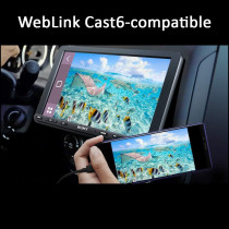 Sony Car Stereo XAV-AX8000 22.7 cm (8.95 inch) Large Screen Digital Media Receiver With Bluetooth, Android Auto, Apple Car Play, WebLink Cast, PRE Out - 3 x 5V, Output Power - 55W x 4