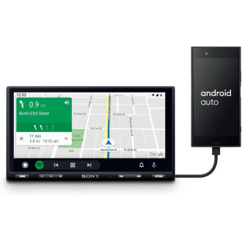 SONY XAVAX5500 6.95 Inches7 Inch  Apple Car Play, Android Auto, Media Receiver With Bluetooth and WebLink Compatible