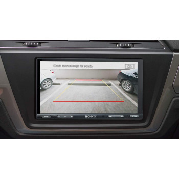 SONY XAVAX5500 6.95 Inches7 Inch  Apple Car Play, Android Auto, Media Receiver With Bluetooth and WebLink Compatible