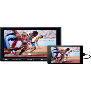 SONY XAVAX5500 6.95 Inches7 Inch  Apple Car Play, Android Auto, Media Receiver With Bluetooth and WebLink Compatible