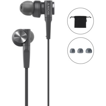 SONY MDR-XB55 Extra-Bass in-Ear Headphones (Black)
