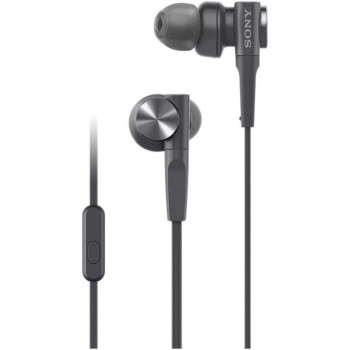 SONY MDR-XB55AP Extra Bass In-Ear Headphones With MIC, Black