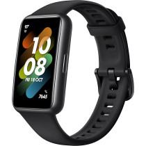 HUAWEI Band 7 Smartwatch Health And Fitness Tracker, Slim Bezel-Less Screen, Graphite Black, 55029045, Small