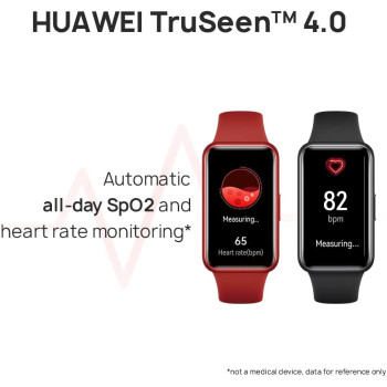 HUAWEI Band 7 Smartwatch Health And Fitness Tracker, Slim Bezel-Less Screen, Graphite Black, 55029045, Small