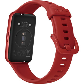 HUAWEI Band 7 Smartwatch Health And Fitness Tracker, Slim Bezel-Less Screen, 96 Workout Modes/Flame Red, 55029047, Small