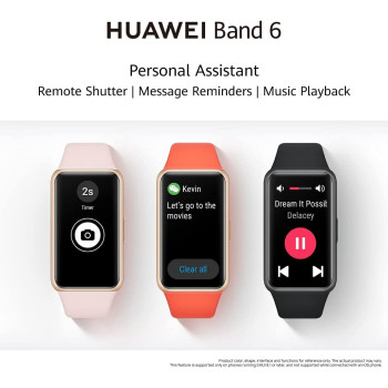 HUAWEI Band 6, All-Day Spo2 Monitoring, 1.47 Inches Fullview Display, 2-Week Battery Life, Fast Charging, Heart Rate Monitoring, Sleep Tracking, 96 Workout Modes, Message Reminder, Forest Green
