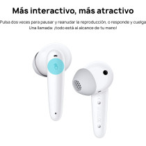 HUAWEI FreeBuds SE Wireless Semi-In-Ear Bluetooth Earphones, Comfortable Wearing, Premium Design, Crystal Clear Sound Quality, 24 Hours Long-lasting Power, Call Noise Cancellation, White