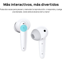 HUAWEI FreeBuds SE Wireless Semi-In-Ear Bluetooth Earphones, Comfortable Wearing, Premium Design, Crystal Clear Sound Quality, 24 Hours Long-lasting Power, Call Noise Cancellation, White