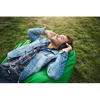 Home Shoppy Soft And Comfortable Bean Bag Chair For Adults And Kids, Stuffed Foam Filled Furniture And Accessories For Indoor Or Outdoor Usage, Black, Xl