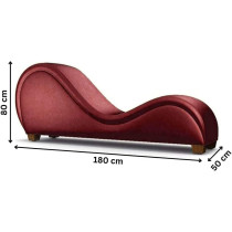 Modern Style S-Shape Sofa (Red)