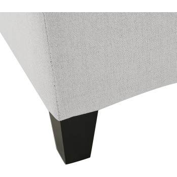 Christopher Knight Home Mission Fabric Storage Ottoman, Light Grey