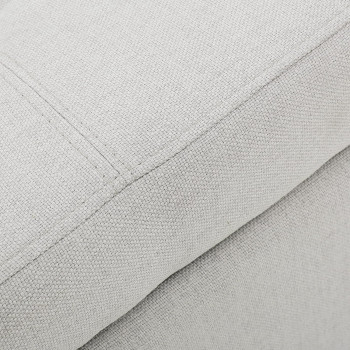 Christopher Knight Home Mission Fabric Storage Ottoman, Light Grey