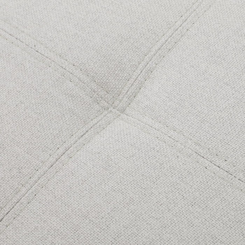 Christopher Knight Home Mission Fabric Storage Ottoman, Light Grey