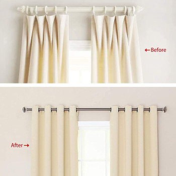 Landgoo 48 Pack Plastic Curtain Grommets 40Mm Drapery Grommet Inner Diameter (1-9/16") Nanoscale Low Noise Curtain Rings For Hanging Curtain Matte Coffee