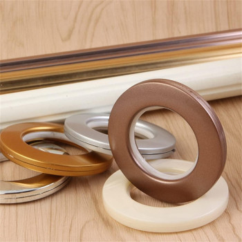 Landgoo 48 Pack Plastic Curtain Grommets 40Mm Drapery Grommet Inner Diameter (1-9/16") Nanoscale Low Noise Curtain Rings For Hanging Curtain Matte Coffee