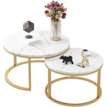 YJX - Side Table End Nested Coffee Tables, Set Of 2,60/45