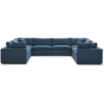Cotton Home Wide Symmetrical Modular Sectional Sofa, Large