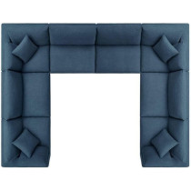 Cotton Home Wide Symmetrical Modular Sectional Sofa, Large