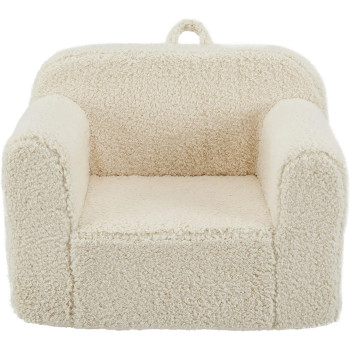 Ulax Furniture Kids Armchair Toddler Couch Baby Sofa Chair With Sherpa Fabric For Boys And Girls (Beige)