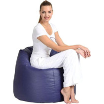 COMFY PVC Leather Large Bean Bag- Royal Blue