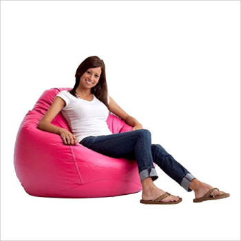 COMFY PVC Large Adult Bean Bag- Pink