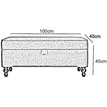 Lujianf Stool,Foldable Shoe Bench Footstool Storage Ottoman Bench Shoe Bench Sofa Bed End Stool Storage Box Solid Wood Legs Cotton Linen Cover (Colour : Dark Grey, Size : 100Cm) Practical