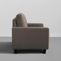 Modern Fabric Sofa (2 Seater, Pebble Brown)