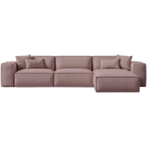Uae Homes Modern L Shape Luxury Sofa Set Modern Design Furniture Sectional Couch Living Room Sofas Modular Sofa (Left, Rosa Viejo)